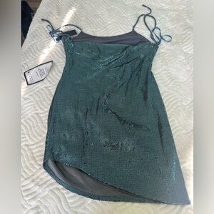 Sequin Teal Dress